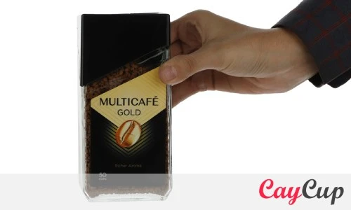 نحوه مصرف قهوه فوری گلد شیشه 100 گرم مولتی کافه