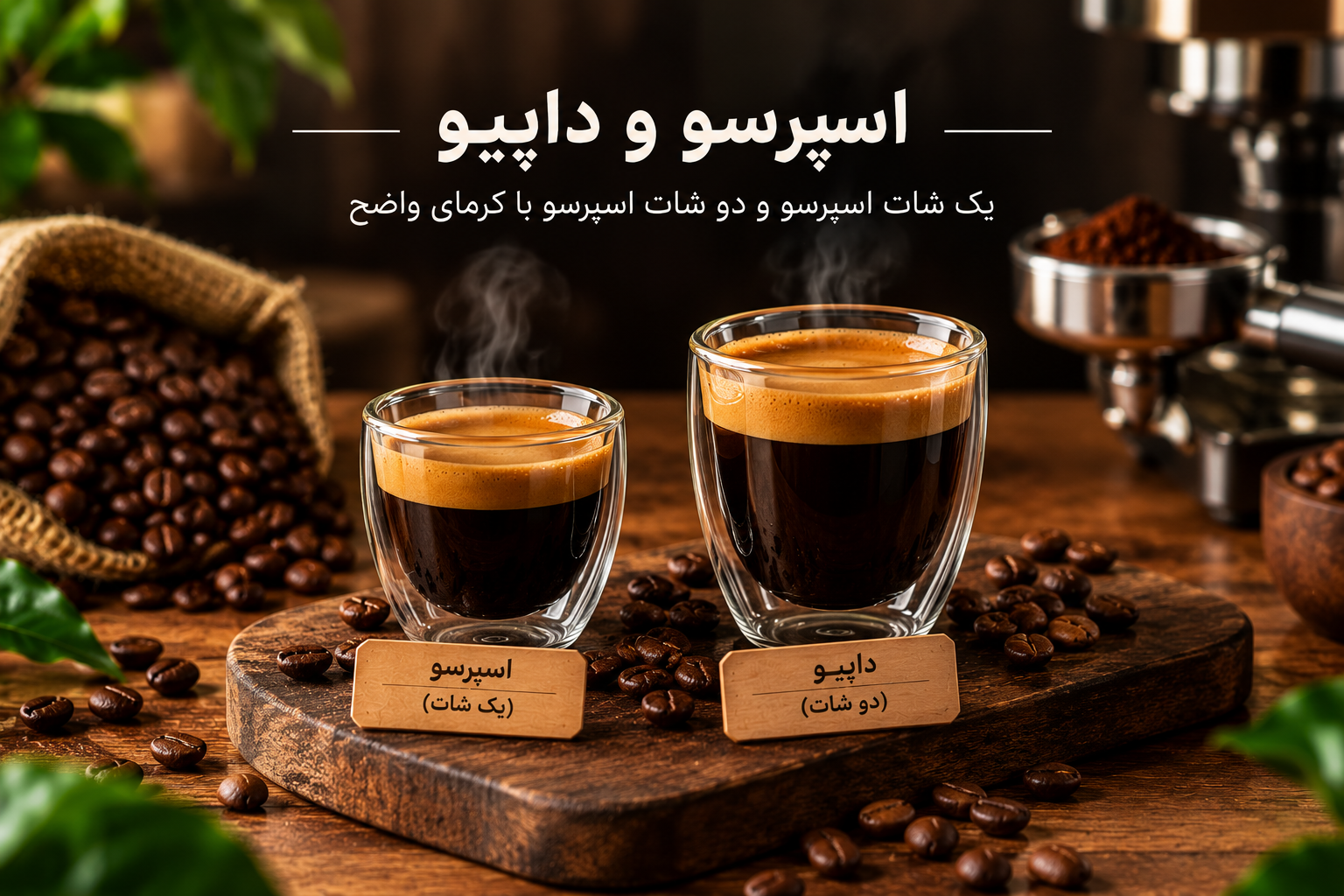 شات اسپرسو و اسپرسو دبل